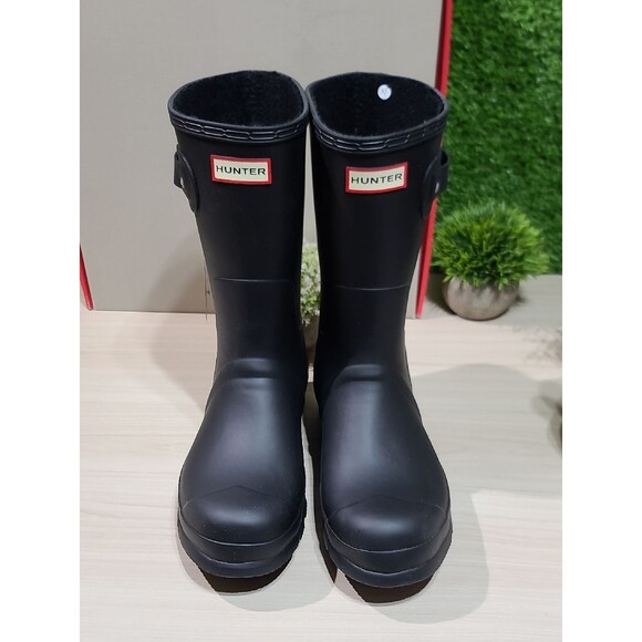 Hunter Original Insulated Short Black Rain Boots - US Men\'s 12 NEW main image 8